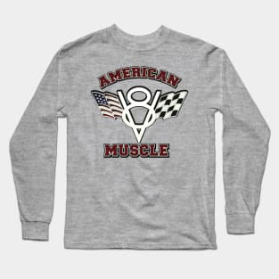 American Muscle V8 Mustang car Design by MotorManiac Long Sleeve T-Shirt